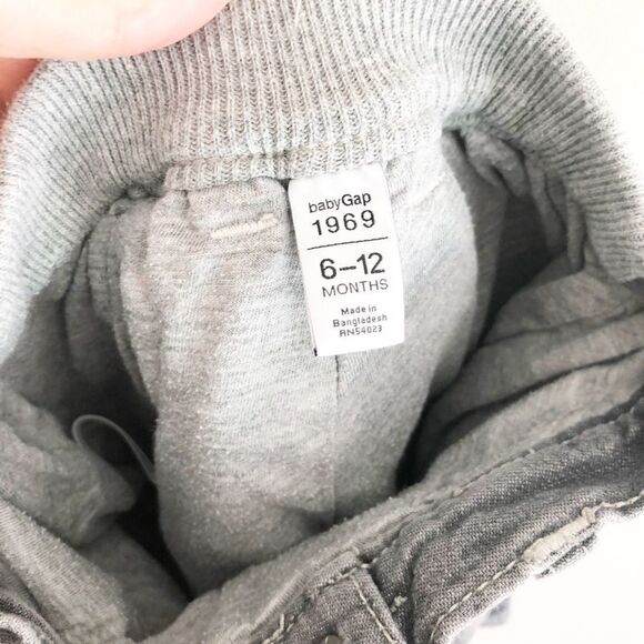 Baby Gap Grey Jersey Lined Jeans - Picture 3 of 6